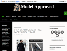Tablet Screenshot of modelapprovedblog.com